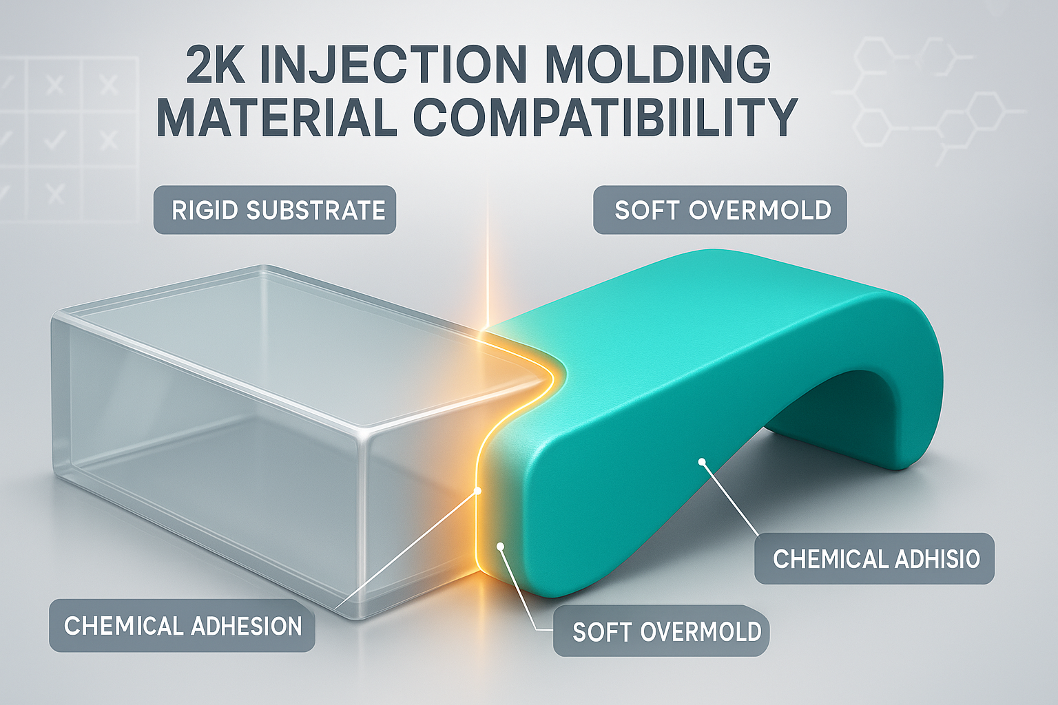 2k molding material pairings