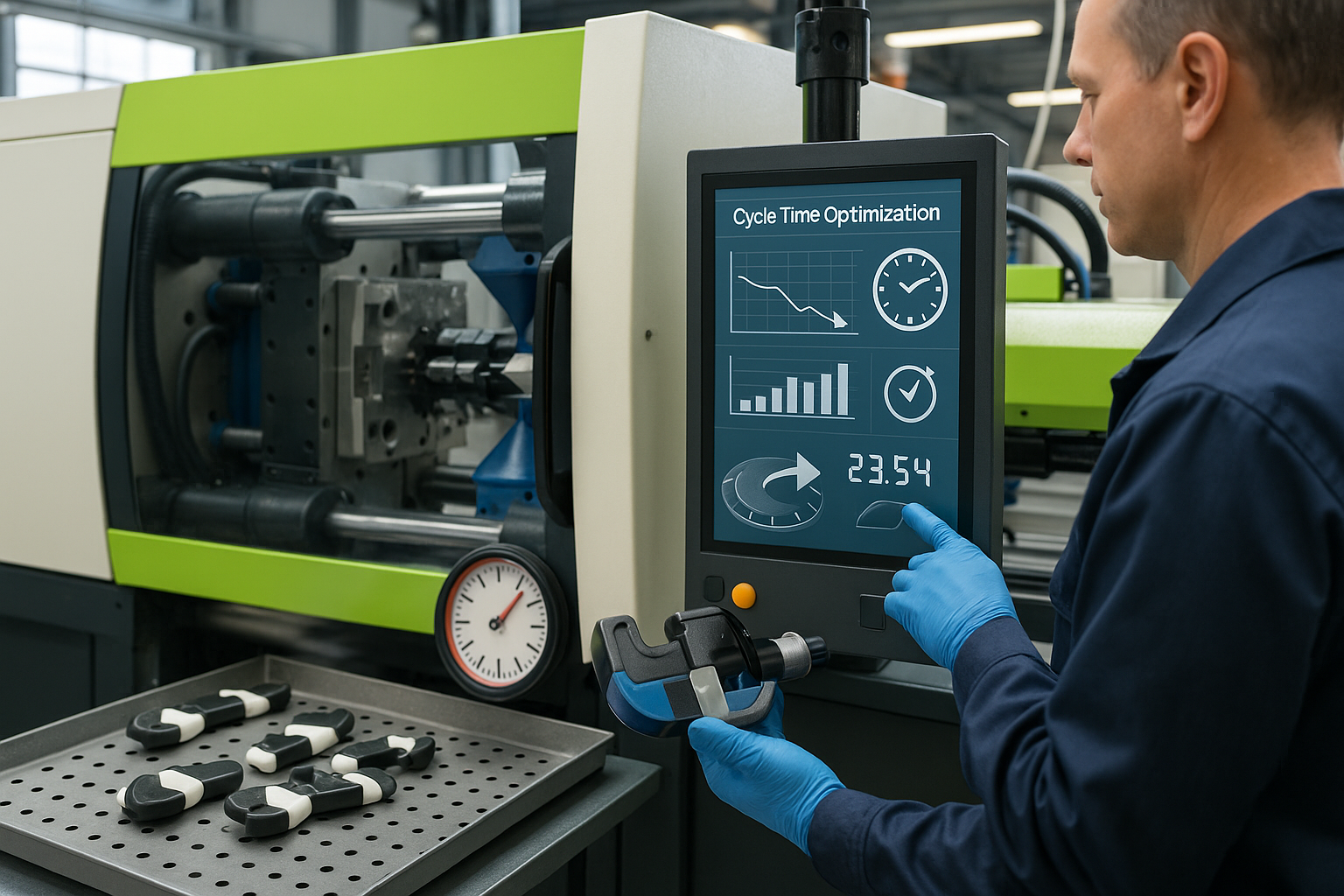 2k injection molding cycle time